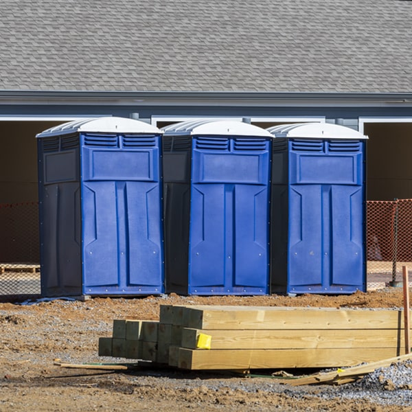 is there a specific order in which to place multiple portable toilets in Cameron Missouri